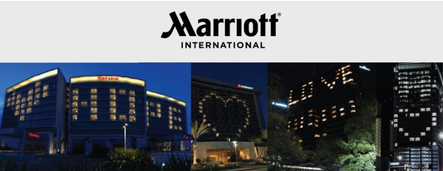 отель Marriott  каждый вечер зажигает огни