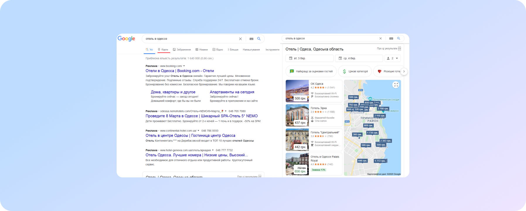 Видача за запитом «готель в одесі»